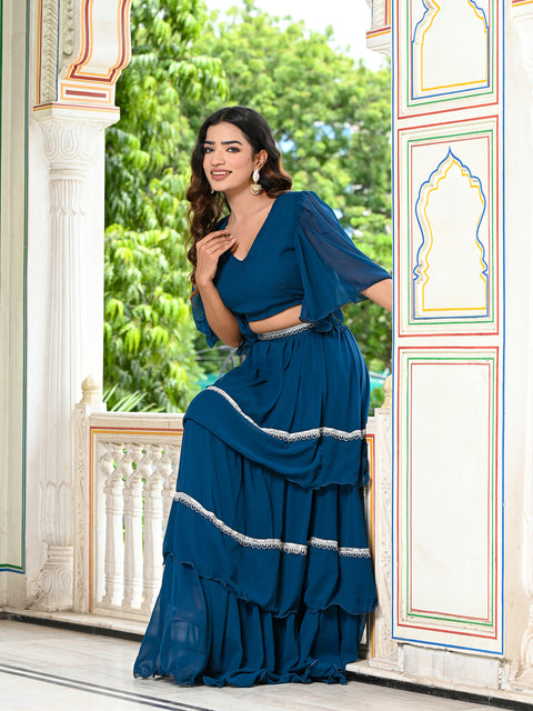 Niladari Skirt Set 250-BLU