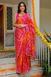 Saree combo PNK & YLW Color 103-PNK_130-YLW