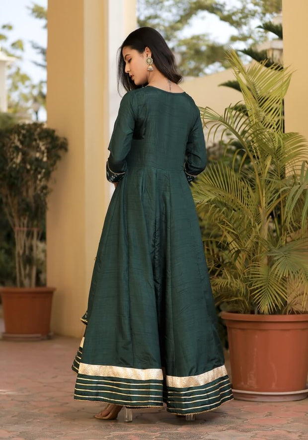 Meera Green Bandhani Suit Set 222-GRN